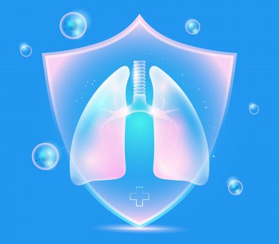 Lungs protected with health shield